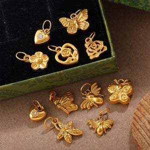 1 Piece Stainless Steel Gold Color DIY Pendant h5 Picture3