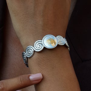 1 Piece Simple Vortex Stainless Steel Women's Cuff Bracelets h5 Picture4