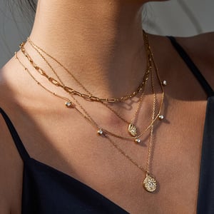 1 Piece Retro Droplet Stainless Steel Women's Pendant Necklaces h5 Picture2