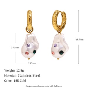 1 Pair Simple Daily Irregular Shape Stainless Steel  Women's Drop Earrings h5 Picture4