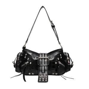 1 Piece Luxurious Series Punk Rivet PU Women's Shoulder Bags h5 Picture5
