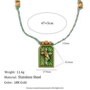 1 Piece Sophisticated Tarot Stainless Steel Gold Color Women's Pendant Necklaces h5 Picture2
