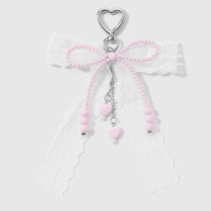 1 Piece Sweet Beaded Bow Knot Bag Charm h5 