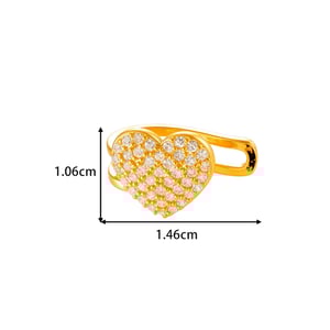 1 Piece Copper Gold Color Zircon Ear Cuffs h5 Picture2