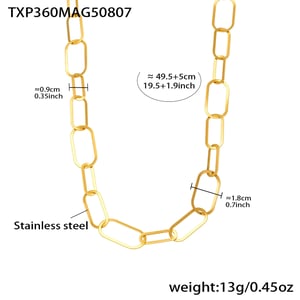 Simple Squircle Stainless Steel Gold Color Women's Jewelry Sets h5