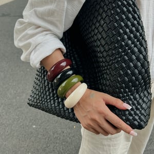 1 Piece Solid Color Resin Bangle h5 Picture4