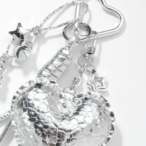 1 Piece Leather Heart Bag Charm h5 Picture4