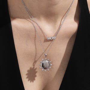 1 Piece Classic Sun Stainless Steel Gold Color Women's Pendant Necklaces h5 Picture3