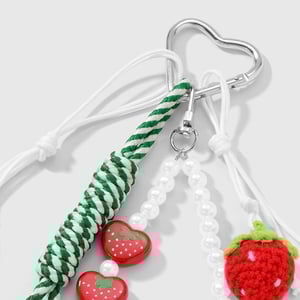 1 Piece Sweet Strawberry Bag Charm h5 Picture5