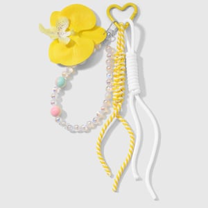 1 Piece Sweet Flower Beads Chain Bag Charm h5 