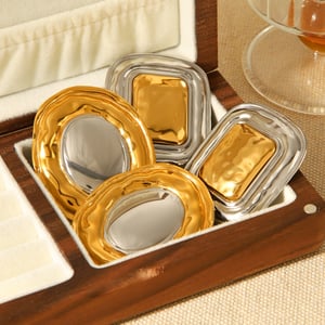 1 Pair  Mixed Gold Color And Silver Colors Stainless Steel  Women's Stud Earrings h5 Picture5