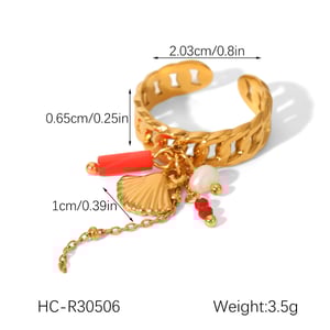 1 Pair Flower Stainless Steel Gold Color Drop Earrings h5 Picture2