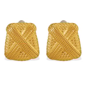 1 Pair Stainless Steel Gold Color Stud Earrings h5 Picture4