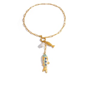 1 Piece Light Luxury and High End Fish Shaped Stainless Steel Women's Pendant Necklaces h5