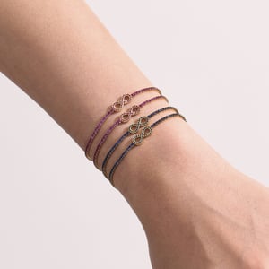 Stilvolle Infinity Edelstahl Gold Farbe Damen Schmuck Sets h5 Bild3