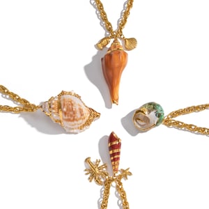 1 Piece Natural Shell Stainless Steel Pendant Necklace h5 Picture6