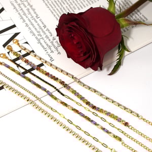 1 Piece Simple Patchwork Rectangle Stainless Steel Women's Chain Bracelets h5 Picture4
