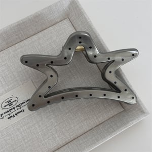 1 Piece Simple Series Casual Polka Dots Resin Women's Hair Clips h5