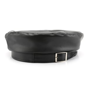 1 Piece Retro Elegant Solid Color PU Beret h5 Picture3