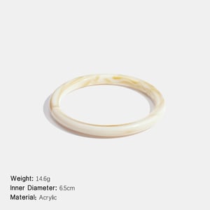 1 Piece Simple Versatile  Gradient Color Acrylic Women's Bangles h5 Picture2