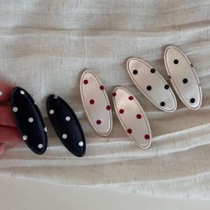 1 Piece Romantic Series Daily Polka Dots Fabric Women's Hair Clips h5 Picture3