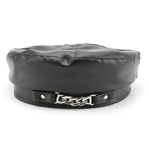 1 Piece Ins Style Solid Color PU Beret h5 Picture3