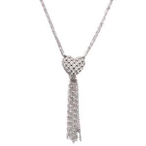 1 Piece Sexy Heart Stainless Steel Silver Color Women's Pendant Necklaces h5 Picture7