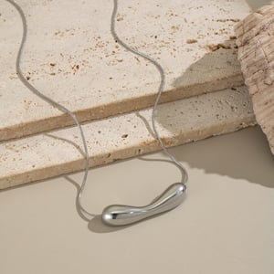 1 Piece Irregular Shape Stainless Steel Gold Color Pendant Necklace h5 Picture5