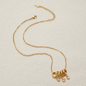 1 Piece Luxurious Circle Stainless Steel Gold Color Women's Pendant Necklaces h5 Picture5