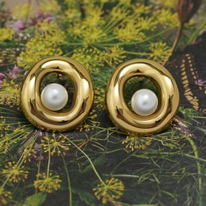 1 Pair Simple Series Retro Irregular Shape Stainless Steel  Woemn's Stud Earrings h5 Picture4