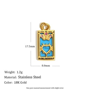 1 Piece Classic Casual Constellation Stainless Steel  Gold Color  Women's Pendants h5 Picture5
