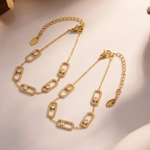 1 Piece Classic Letter Stainless Steel Gold Color Zircon Women's Charm Bracelets h5 Picture5