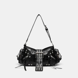 1 Piece Luxurious Series Punk Rivet PU Women's Shoulder Bags h5