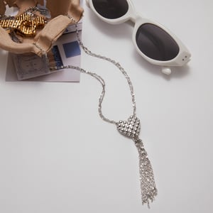 1 Piece Sexy Heart Stainless Steel Silver Color Women's Pendant Necklaces h5 Picture5