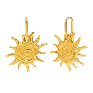 Classic Sun Stainless Steel Gold Color Women's Jewelry Sets h5