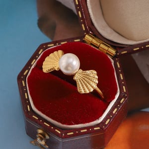 1 Piece Classic Bow Knot Stainless Steel Gold Color Statement Rings h5 Picture5