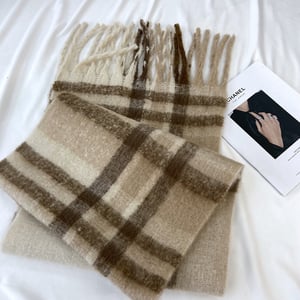 1 Piece Simple Plaid Rayon Women's Winter Scarves h5 Picture6