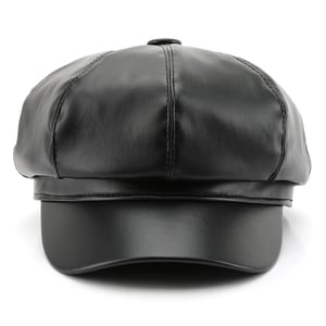 1 Piece Elegant Solid Color PU Beret h5 Picture3