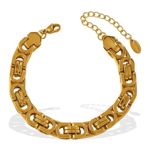1 Piece Stainless Steel Gold Color Chunky Chain Bracelet h5 Picture4