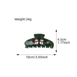 1 Piece Romantic Series Cute Christmas Acrylic Women's Hair Claws h5 Picture5