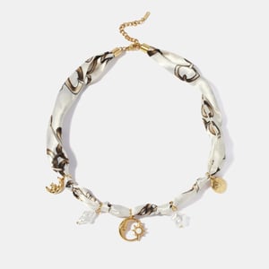 Moon Stainless Steel  Gold Color Pendant Necklace h5 Picture2