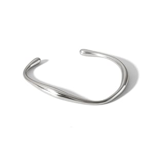 1 Piece Simple Irregular Shape Stainless Steel Gold Color Cuff Bracelet h5 Picture3
