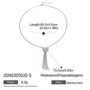 1 Piece Sexy Heart Stainless Steel Silver Color Women's Pendant Necklaces h5 Picture2