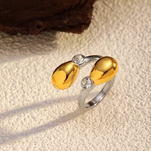 1 Piece Retro Rose Stainless Steel Statement Ring h5 Picture3