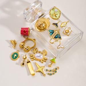 1 Piece  DIY Cute Irregular Shape Animal Stainless Steel  Women's Pendants h5 Picture2