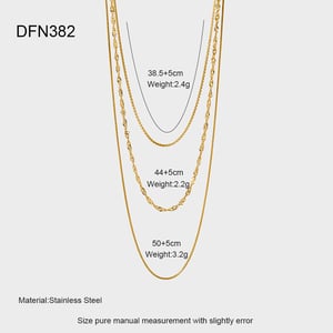 Multi-layered Daily Chain Stainless Steel  Women's Layered Necklaces h5