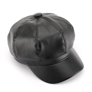 1 Piece Elegant Solid Color PU Beret h5 Picture4