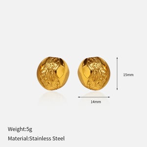 1 Pair Heart Stainless Steel Mixed Color Stud Earrings h5