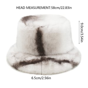1 Piece Color-blocked Plush Fisherman's Hat h5