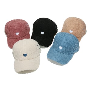 1 Piece Sweet Heart Plush Women's Hat h5 Picture2
